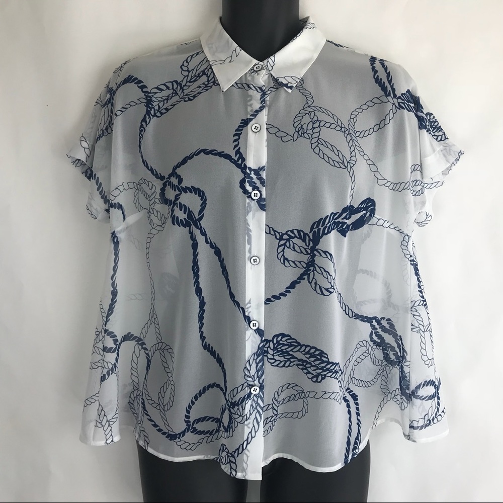 Cabi sheer blouse